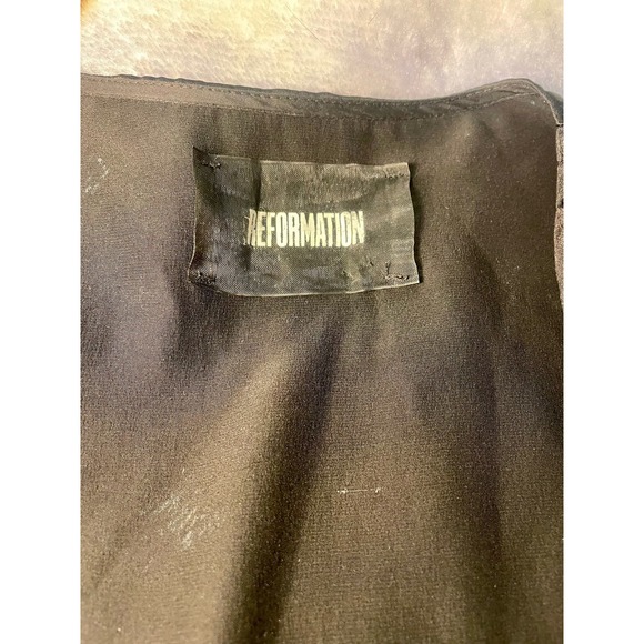 Reformation mini wrap dress 100% SILK - Picture 7 of 10